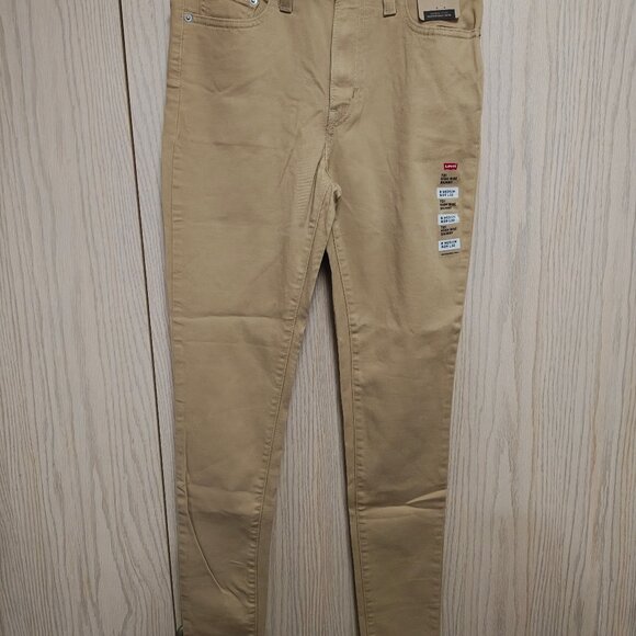 Levis 721 High Rise Skinny Jeans Khaki Stretchy Denim Womens 29x32 - Picture 1 of 4